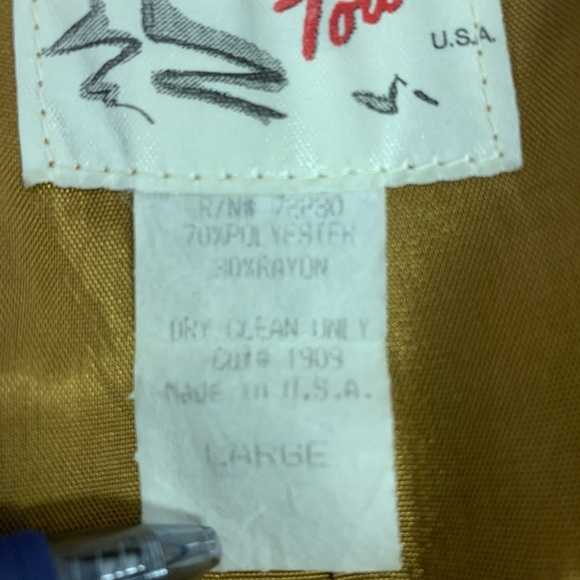 Vintage 80’s Touch USA Brown Double Breast Sport Coat Size Large - Picture 7 of 7